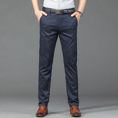 KUBRO 2023 õhukesed uued meeste püksid Trendikad All Match vabaaja püksid, meeste vabad sirged, modaalne, kerged lüotsellrõivad