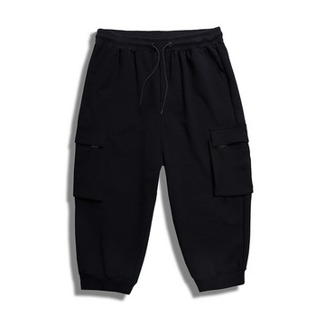 Пролет Лято Мъжки панталони 5XL 6XL 7XL Талия 145 см Плюс размер Карго панталони Черен цвят
