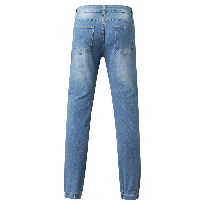 Moda bărbați slim stretch skinny pantaloni blugi fermoar buzunare zbura pantaloni 2023 vara bărbați casual jogger pantaloni denim 청바지