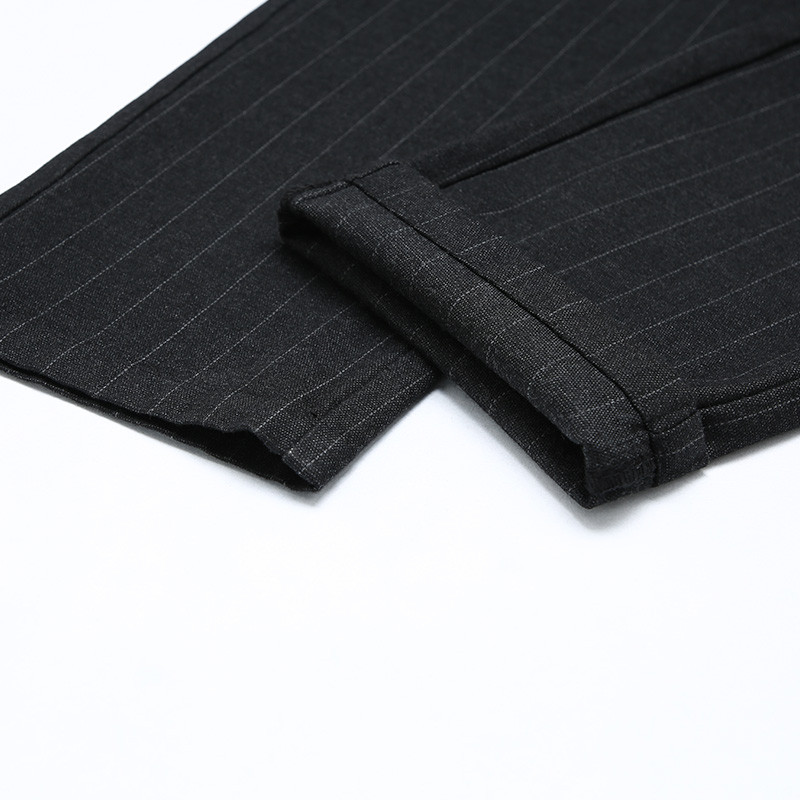 Ολοκαίνουργιο κλασικό ανδρικό επαγγελματικό παντελόνι Παντελόνι φόρεμα με ρίγες μόδας Ανδρικό παντελόνι γραφείου Casual μαύρο επίσημο παντελόνι Ανδρικό παντελόνι κοστούμι