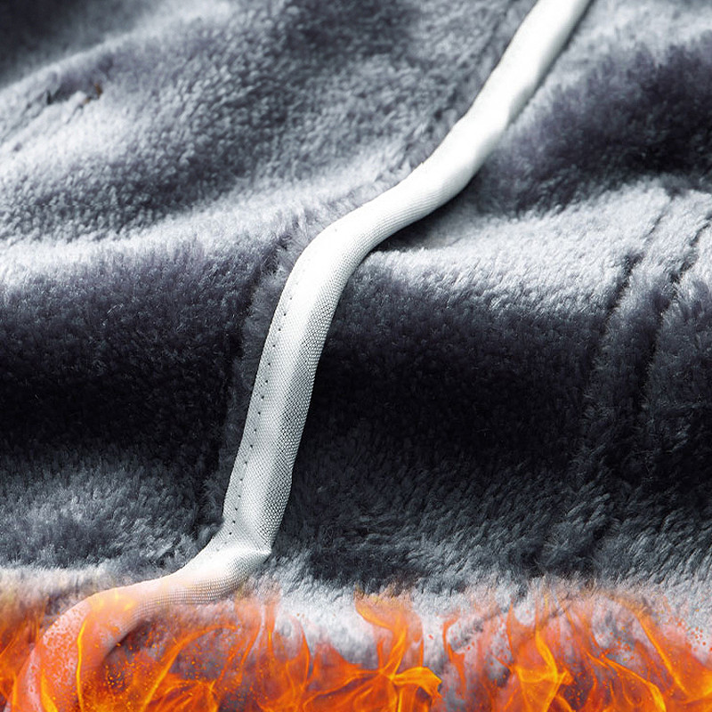 Talvine soojad meeste fliispüksid paksud ärilised venivad õhukesed elastsed vöökohad Jogger Korea klassikaline must hall sinine püksid meessoost