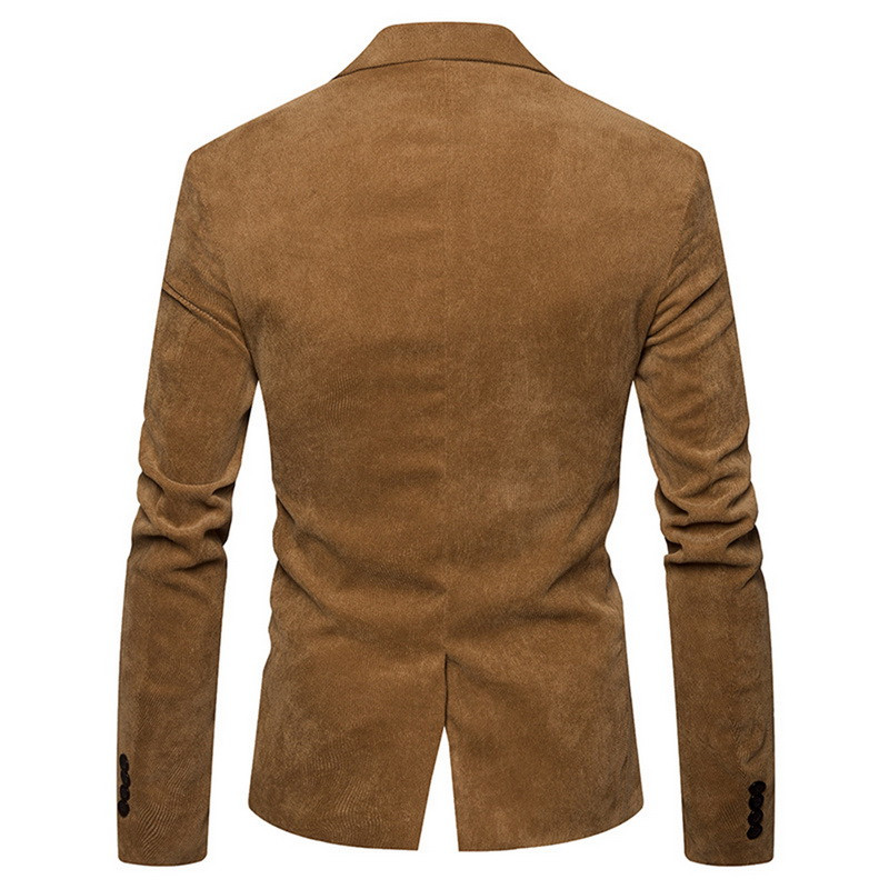 AIOPESON 2020, noua marcă, jachete de costum pentru bărbați, solidă, slim fit, cu un singur buton, costume pentru bărbați, la modă, ocazional, blazer din velur pentru bărbați