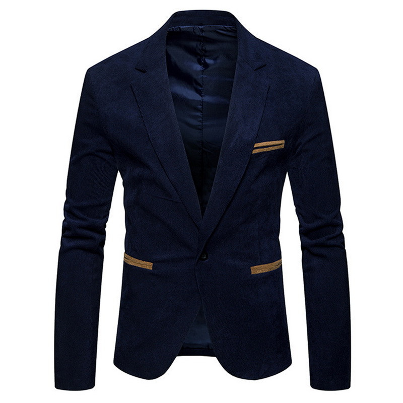 AIOPESON 2020, noua marcă, jachete de costum pentru bărbați, solidă, slim fit, cu un singur buton, costume pentru bărbați, la modă, ocazional, blazer din velur pentru bărbați