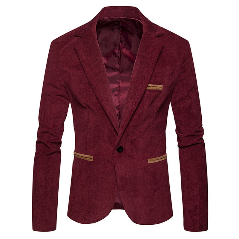 AIOPESON 2020, noua marcă, jachete de costum pentru bărbați, solidă, slim fit, cu un singur buton, costume pentru bărbați, la modă, ocazional, blazer din velur pentru bărbați