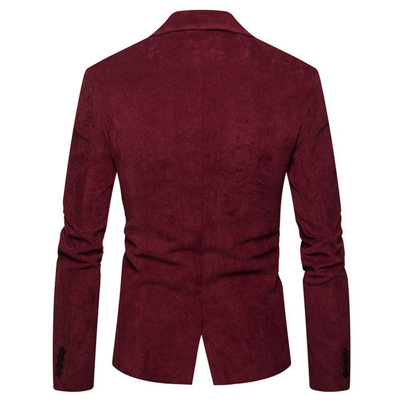 AIOPESON 2020, noua marcă, jachete de costum pentru bărbați, solidă, slim fit, cu un singur buton, costume pentru bărbați, la modă, ocazional, blazer din velur pentru bărbați