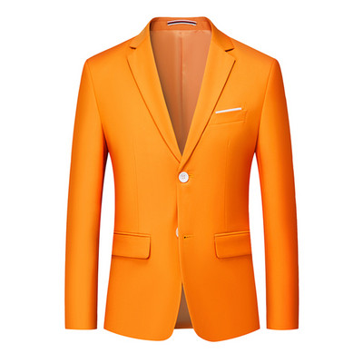 Ανδρικό μπλέιζερ γάμου για επαγγελματικούς γαμπρούς, ανδρικό κοστούμι κοστούμι με δύο κουμπιά με εγκοπή πέτο