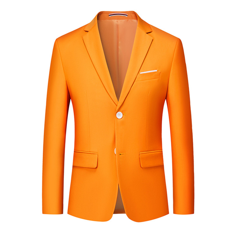 Ανδρικό μπλέιζερ γάμου για επαγγελματικούς γαμπρούς, ανδρικό κοστούμι κοστούμι με δύο κουμπιά με εγκοπή πέτο