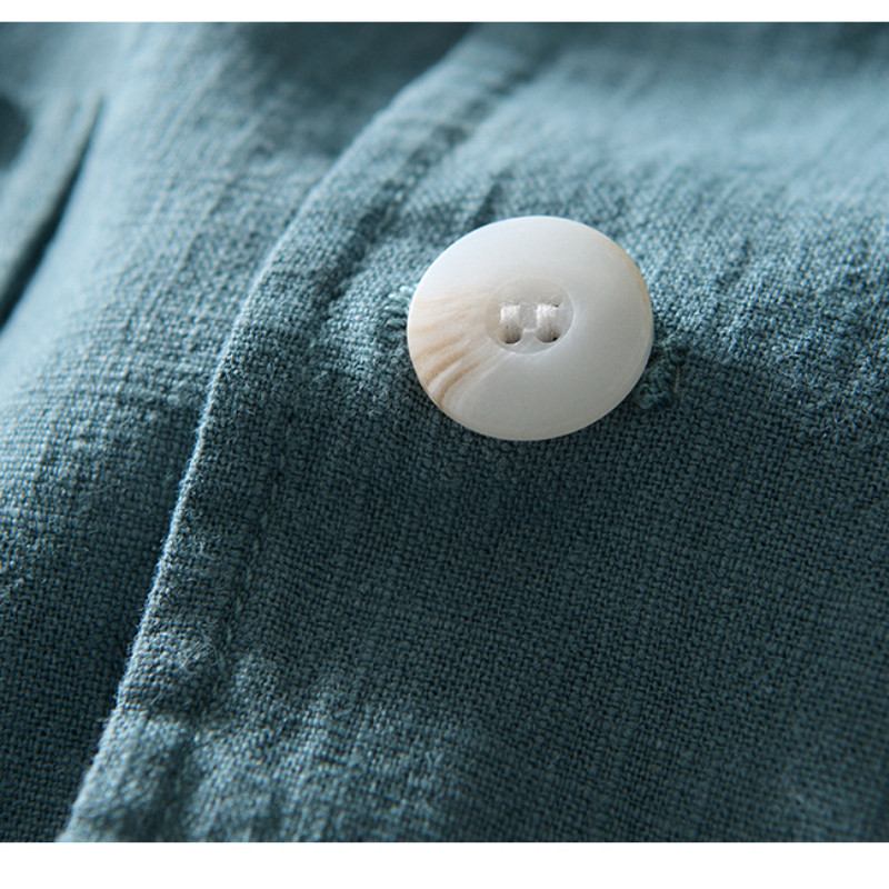 Plus veličine M-4XL, muška ležerna poslovna lanena pamučna jakna, široki kroj, moderan jednobojni jednoslojni sako