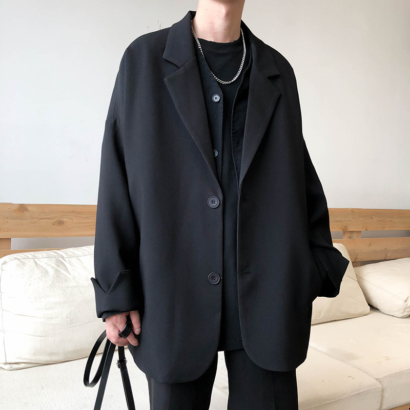 Sakoi u britanskom stilu Muškarci Slobodno vrijeme Trendi široki sakoi Muški retro dnevni Ins Ulična odjeća Jednostavna korejska gornja odijela