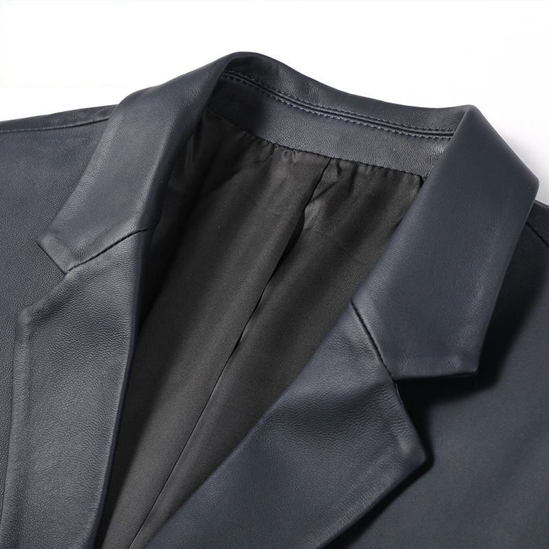 Άνοιξη 2023 Κλασική Μοτοσικλέτα Επιχειρηματικά Μαλακά Δερμάτινα Μπουφάν Ανδρικό Δερμάτινο Μπουφάν Χοντρό Moto Παλτό Casaco Masculino Plus Size