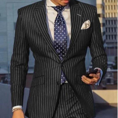 Engleska retro uzorak Muško ležerno odijelo Blazer Proljetni otvoreni ovratnik Poslovna vanjska odjeća Jesenska muška jakna s jednim gumbom Kaput