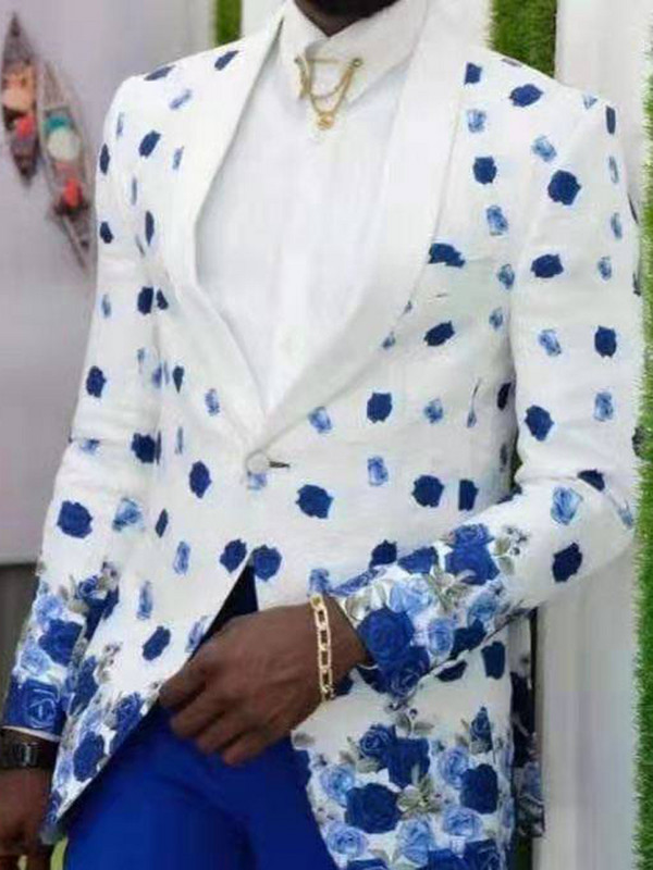 Engleska retro uzorak Muško ležerno odijelo Blazer Proljetni otvoreni ovratnik Poslovna vanjska odjeća Jesenska muška jakna s jednim gumbom Kaput