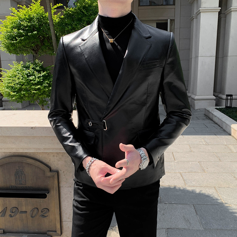 Boutique muška moda, poslovna koža, zgodan ležeran džentlmen, korejska verzija britanskog stila, vjenčanje, elegantni sako za domaćina