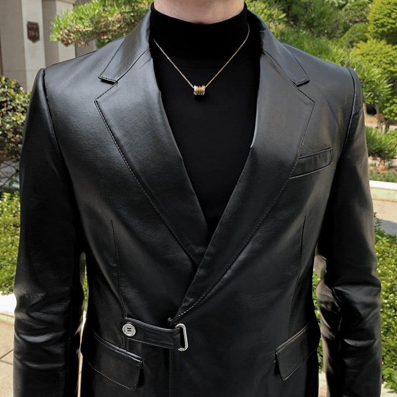 Boutique muška moda, poslovna koža, zgodan ležeran džentlmen, korejska verzija britanskog stila, vjenčanje, elegantni sako za domaćina