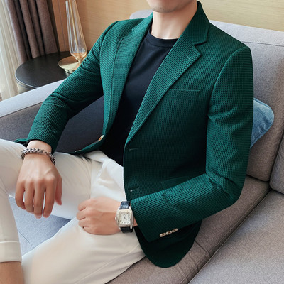 2023. Muško Ležerno odijelo Jakne Blazer za muškarce Vjenčanje Slim Fit Outwear Preveliki jednoredni sakoi Elegantni luksuzni korejski kaputi