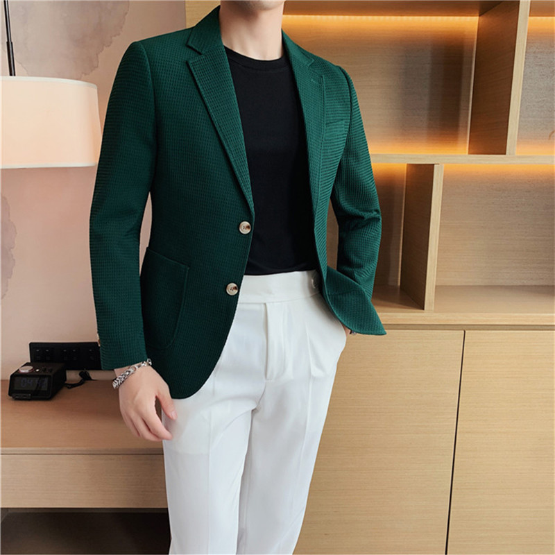 2023 MaleCasual Suit Jackets Blazer for Wedding Slim Fit Outwear Oversized μονό στήθος blazers Κομψά παλτό πολυτελείας Κορεάτικα