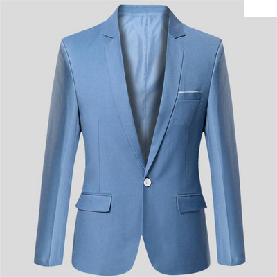 Jesensko-zimska muška ležerna jakna Europa i Amerika Velika veličina S-6XL Modna jednostruka mala jakna Uredska putovanja