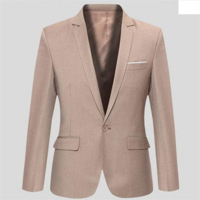 Jesensko-zimska muška ležerna jakna Europa i Amerika Velika veličina S-6XL Modna jednostruka mala jakna Uredska putovanja