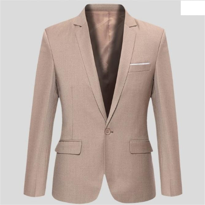 Jesensko-zimska muška ležerna jakna Europa i Amerika Velika veličina S-6XL Modna jednostruka mala jakna Uredska putovanja