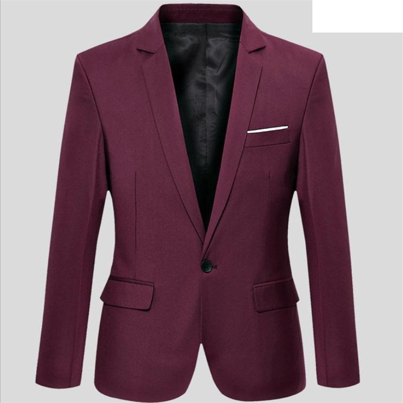 Jesensko-zimska muška ležerna jakna Europa i Amerika Velika veličina S-6XL Modna jednostruka mala jakna Uredska putovanja