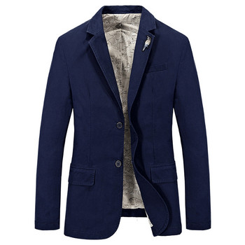Νέο ανδρικό σακάκι μεγάλου μεγέθους μασίφ ανδρικό κοστούμι παλτό ανδρική ένδυση από καθαρό βαμβακερό blazers Casual outwear 4XL AF66001