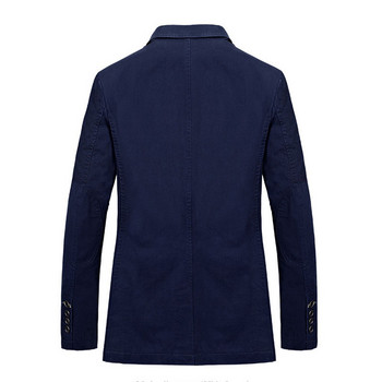 Νέο ανδρικό σακάκι μεγάλου μεγέθους μασίφ ανδρικό κοστούμι παλτό ανδρική ένδυση από καθαρό βαμβακερό blazers Casual outwear 4XL AF66001