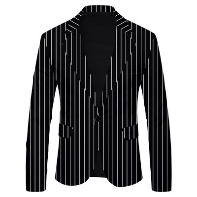 Επώνυμα ανδρικά ριγέ πουά casual blazers Μόδα φθινοπωρινής άνοιξης Slim κοστούμι Blazer Masculino ανδρικές μπλούζες Homme