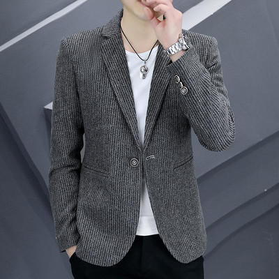 Meeste väike ülikond, sügisjope Korea stiilis, noorte sale, ilus, vabaaja ülikond, moekas kevad- ja sügiskostüüm, täismatt