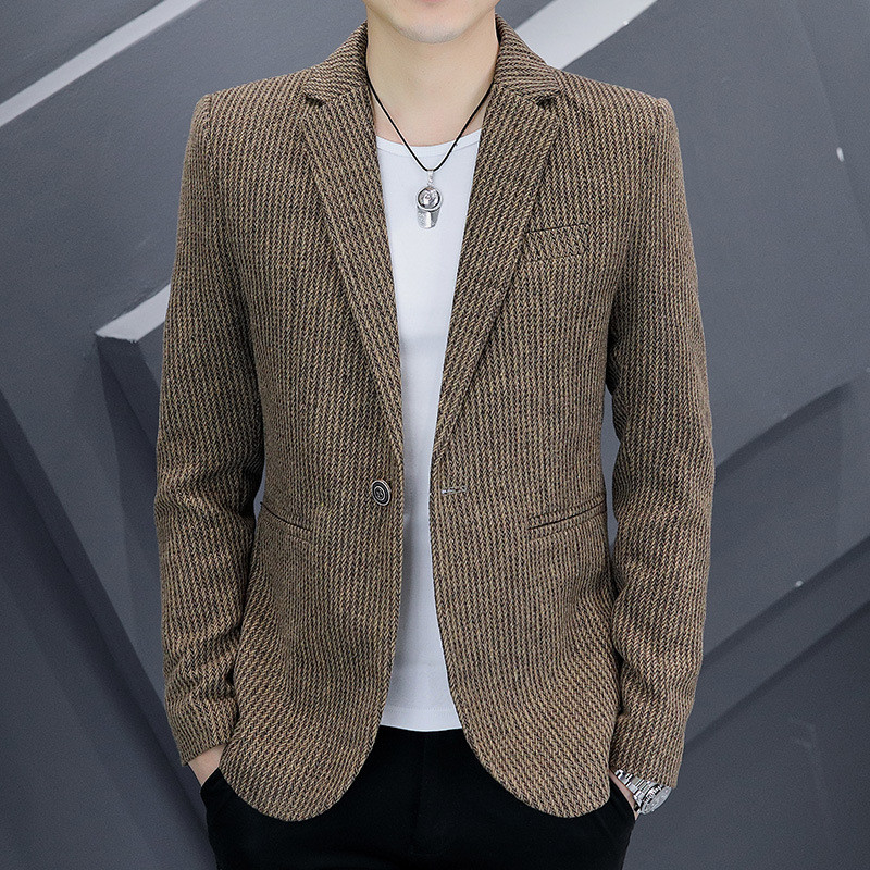 Meeste väike ülikond, sügisjope Korea stiilis, noorte sale, ilus, vabaaja ülikond, moekas kevad- ja sügiskostüüm, täismatt