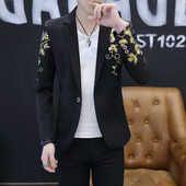 2022 Νέα Ανδρική Μόδα Νυφικό Γαμπρού με χρυσό τύπωμα Σακάκια Ανδρικό σακάκι / Ανδρικό σακάκι υψηλής ποιότητας ( 1 τεμάχιο )