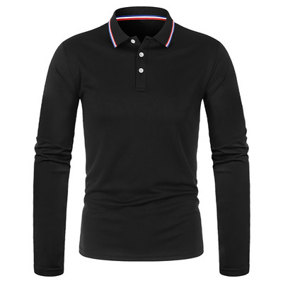 2023 Muška polo majica dugih rukava Proljeće Jesen Sportska golf majica za trčanje na otvorenom Uredski posao Prozračna muška košulja Dropshipping