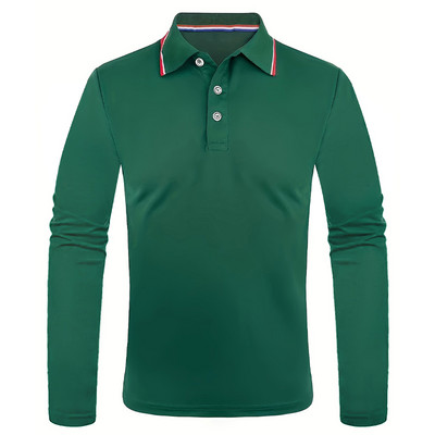 2023 Muška polo majica dugih rukava Proljeće Jesen Sportska golf majica za trčanje na otvorenom Uredski posao Prozračna muška košulja Dropshipping