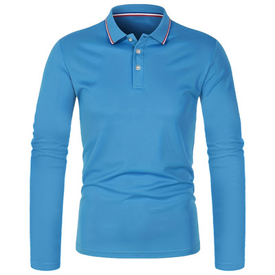 2023 Muška polo majica dugih rukava Proljeće Jesen Sportska golf majica za trčanje na otvorenom Uredski posao Prozračna muška košulja Dropshipping