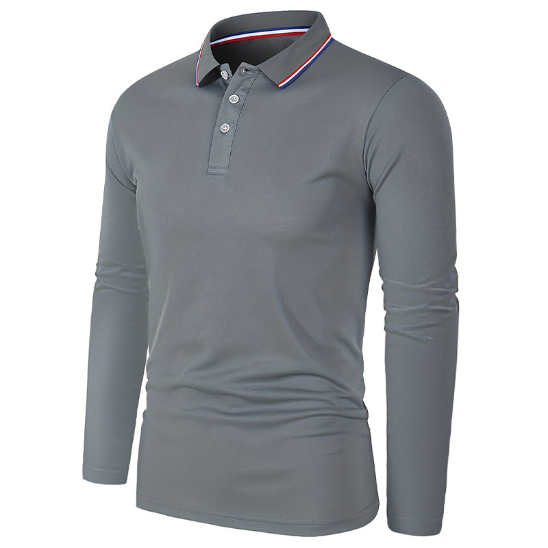Μακρυμάνικο ανδρικό μπλουζάκι πόλο άνοιξη φθινόπωρο για τρέξιμο στο ύπαιθρο αθλητικό μπλουζάκι γκολφ γραφείου Εργασία αναπνεύσιμο ανδρικό πουκάμισο Dropshipping