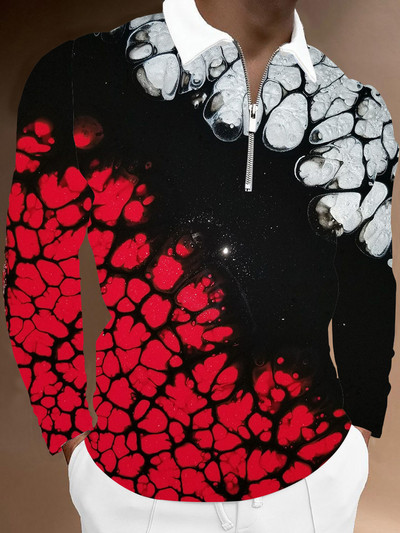 S-5XL muške ležerne jesenske polo majice dugih rukava muške muške majice s patentnim zatvaračem muške majice ulična golf odjeća Odjeća za muškarce 2022.