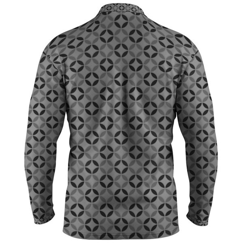 Kevadsuvine meeste vabaaja pikkade varrukatega polosärk