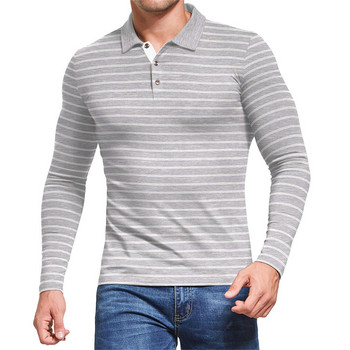 2023 Νέο ανοιξιάτικο μπλουζάκι πόλο ριγέ μακρυμάνικο βαμβακερό πουκάμισο για άνδρες Καλοκαιρινό μπλουζάκι μόδας ανδρικό μπλουζάκι MY696