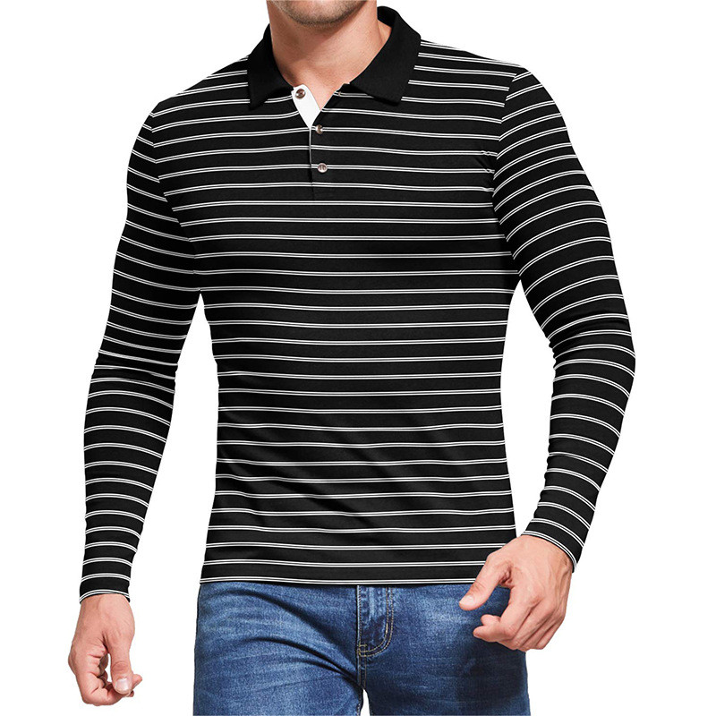 2023. aasta uus Spring Stripe polosärk pikkade varrukatega puuvillased särgid meestele Suvised camisas de hombre Mood T-särk Meeste Topid MY696