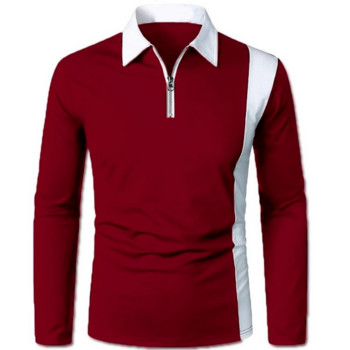 2023 New Trend Ανδρικό πουκάμισο με πέτο με μακρυμάνικο casual αθλητικό μπλουζάκι Ανδρικά ρούχα