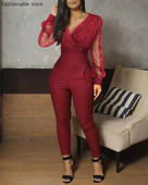 Naiste mood Elegantne läikiv läbipaistev võrk, sädelev taskukujundusega kombinesoon