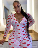 Ženske hlače s printom srca, seksi ležerne hlače s punim rukavima, ženski kombinezon, duge hlače za noćni izlazak