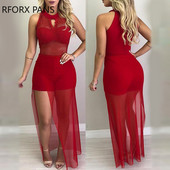 Mrežasti kombinezon bez rukava bez rukava