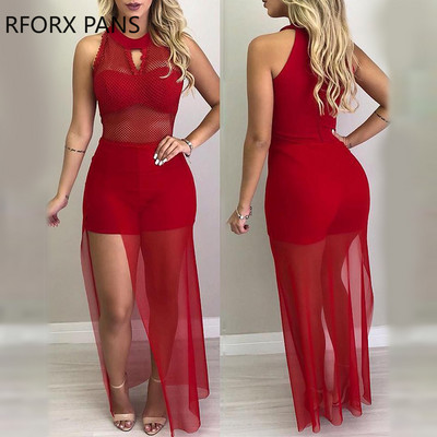 Mrežasti kombinezon bez rukava bez rukava