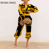 Ženski šik, ležerni, ležerni kombinezon dugih rukava s lažnim džepovima, ravni kombinezon do teladi