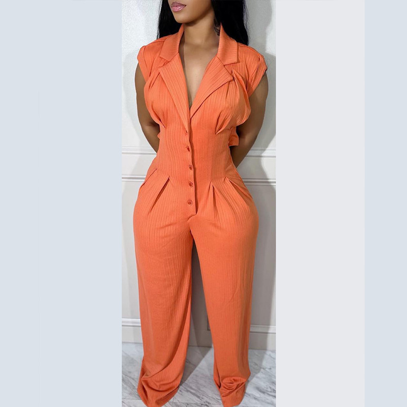 Γυναικεία φόρμα με ίσιο γιακά 2023, αμάνικο, βαθύ V λαιμόκοψη με ίσιο πόδι