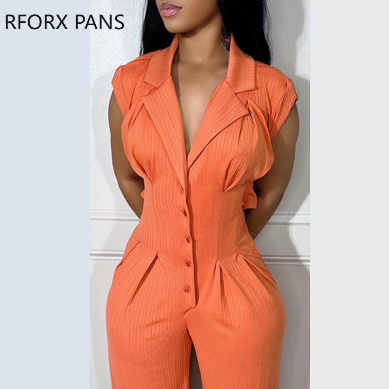 Γυναικεία φόρμα με ίσιο γιακά 2023, αμάνικο, βαθύ V λαιμόκοψη με ίσιο πόδι