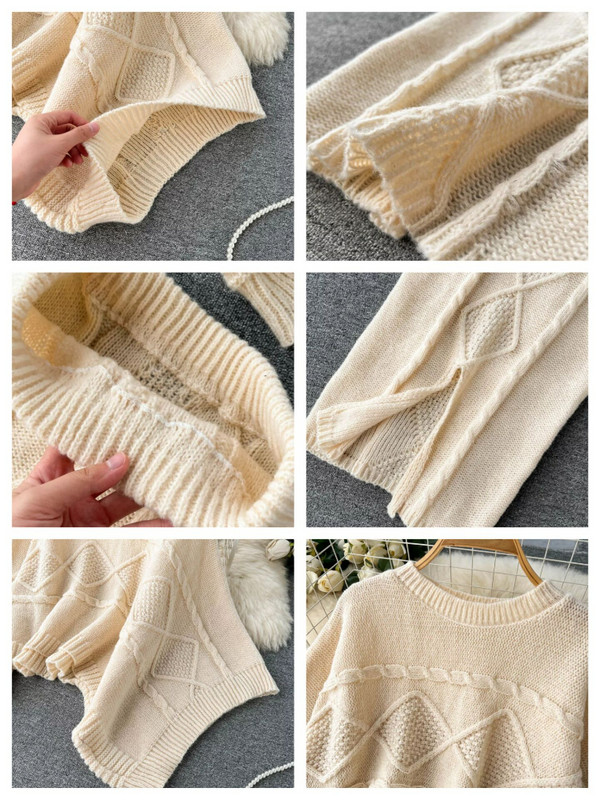 Πλεκτό κοστούμι φούστα (κορεάτικη έκδοση μόδας) Κοστούμι δύο τεμαχίων (γυναικείο 2022) Νέα φούστα μάλλινη παλτό φθινοπώρου και χειμώνα