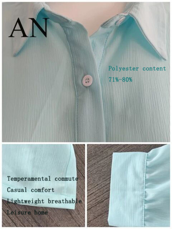 Novo ljetno žensko odijelo Temperament Jednobojna košulja dugih rukava za slobodno vrijeme Široke sportske hlače za putovanje na posao Dvodijelno odijelo