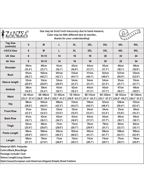ZANZEA vintage pikkade varrukatega topside komplektid, 2-osalised pühadekomplektid, 2023. aasta sügisene naiste pükstekomplektid, vabaaja laia säärega pükste ülikonnad