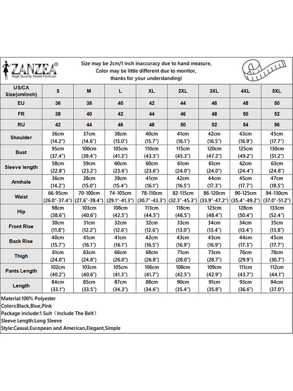 Κομψά βολάν 2 ΤΕΜ. ZANZEA Γυναικεία Σετ παντελονιών Μόδας Επίδεσμος Μακρυμάνικο Μπλουζ Κοστούμι Holiday Flare Μακρύ Παντελόνι Φόρμα